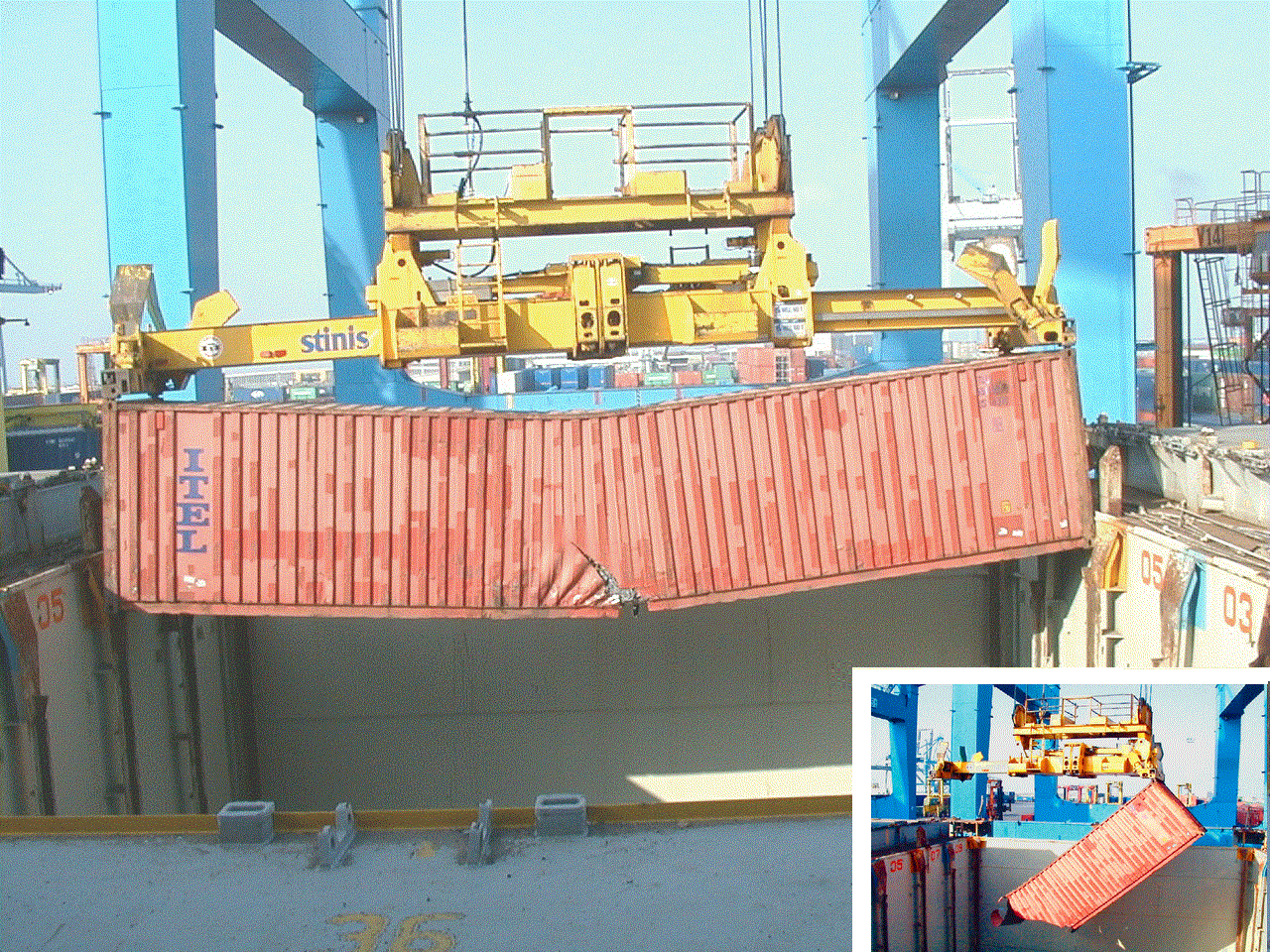 Phân biệt container cong vênh - lệch cửa - méo khung để đánh giá chính xác